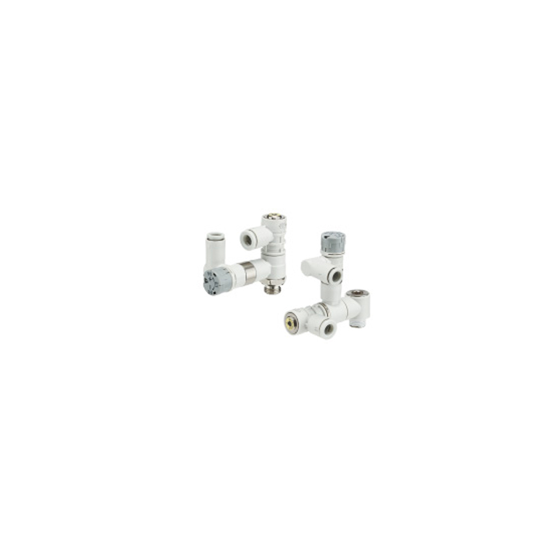 [Model with Residual Pressure Release Function] Compact Indicator Type Speed Controller with Pilot Check Valve ASP-S